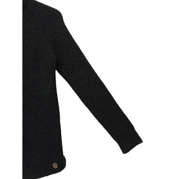 Michael Kors Forrest Green Wool Blend Relaxed Fit Turtleneck Sweater Sz S - Picture 3 of 9